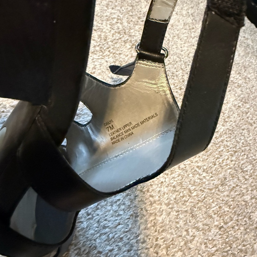 Me Too Black Cutout Heels - Picture 4 of 5